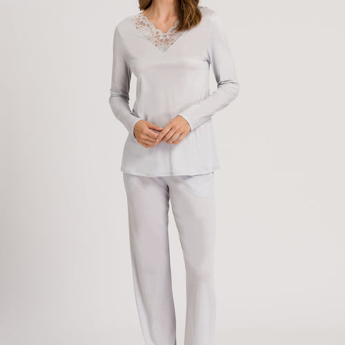 76235 Mae Long Sleeve Pajama Set - 2654 Silver Grey