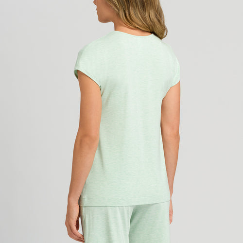 76237 Natural Elegance Short Sleeve Shirt - 2374 Pistachio Melange