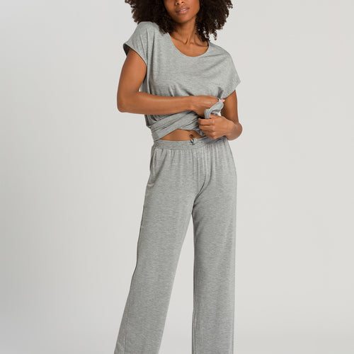 76239 Natural Elegance Long Pants - 958 Grey Melange