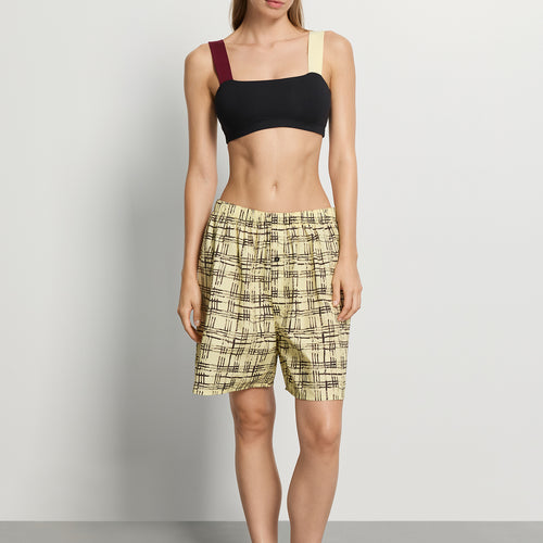 Arthur Arbesser X Hanro Color-Block Crop Top | Black Beauty 76325-2199