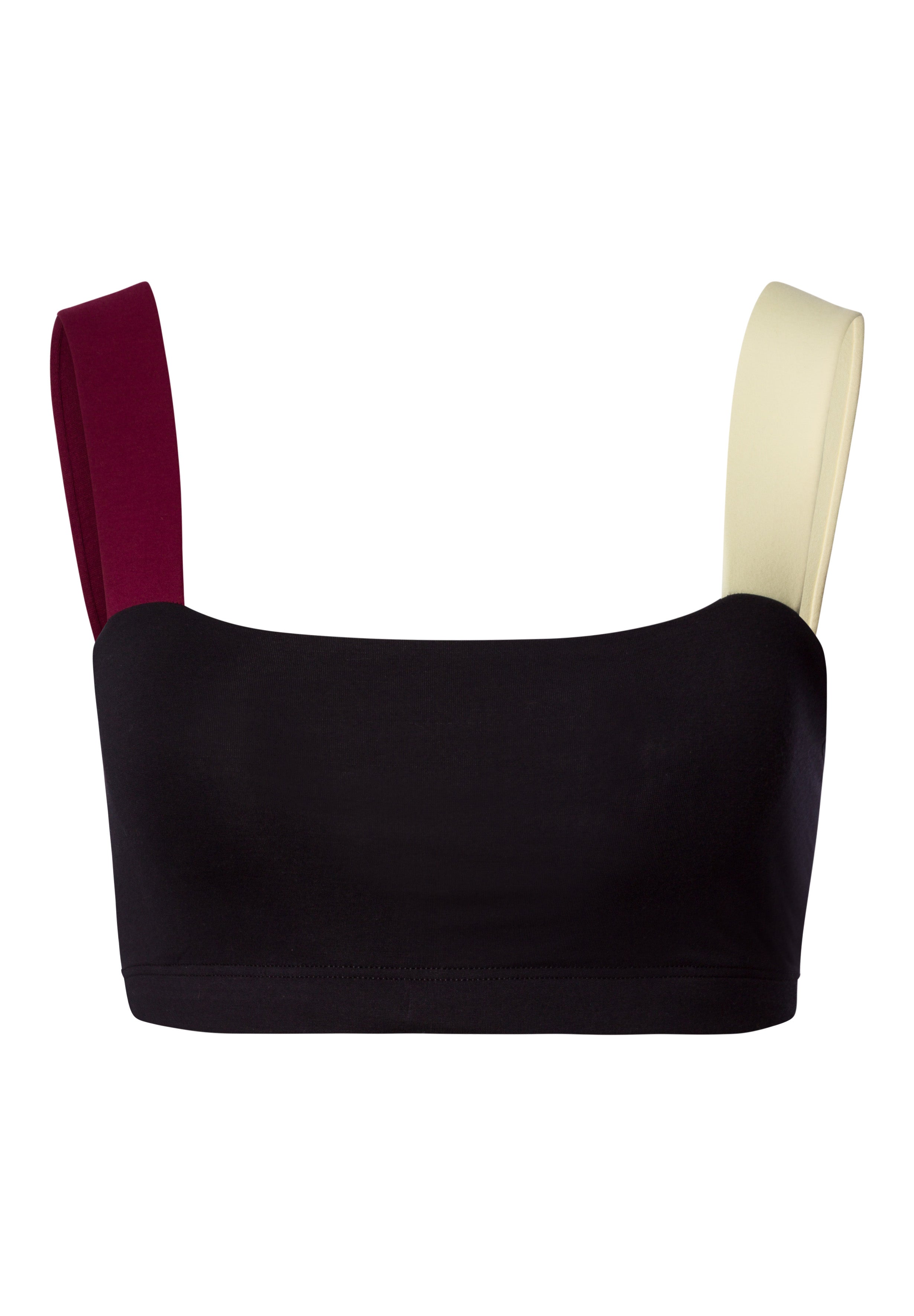 Arthur Arbesser X Hanro Color-Block Crop Top | Black Beauty 76325-2199