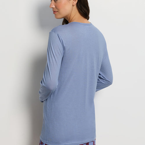 Arthur Arbesser X Hanro Crew Neck Cotton Top | Stonewash 76334-2538