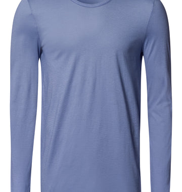Arthur Arbesser X Hanro Crew Neck Cotton Top | Stonewash 76334-2538