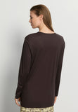 Arthur Arbesser X Hanro Crew Neck Cotton Top | Dark Pine 76334-2751