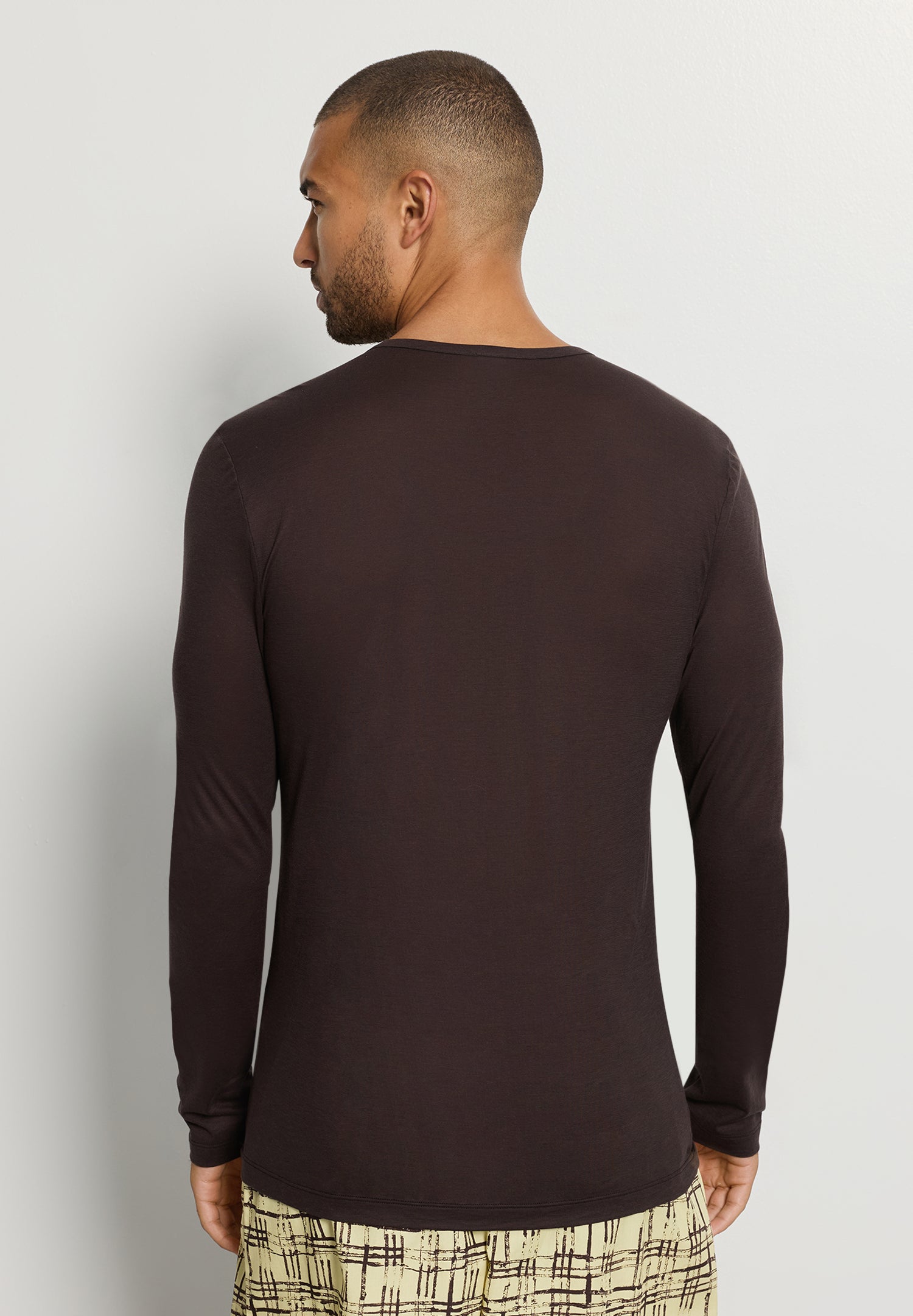 Arthur Arbesser X Hanro Crew Neck Cotton Top | Dark Pine 76334-2751