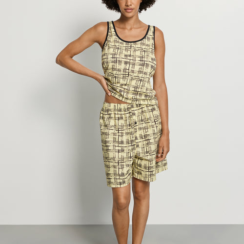 Arthur Arbesser X Hanro Tartan Tank Top | Tartan Print 76342-3069