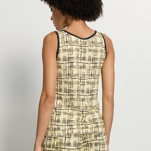 Arthur Arbesser X Hanro Tartan Tank Top | Tartan Print 76342-3069