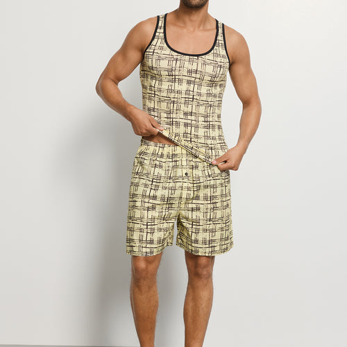 Arthur Arbesser X Hanro Tartan Tank Top | Tartan Print 76342-3069