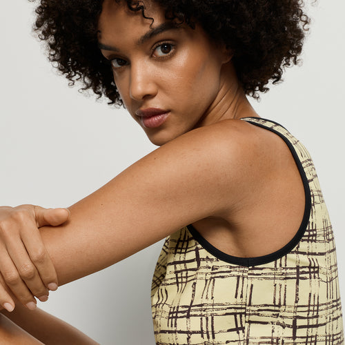Arthur Arbesser X Hanro Tartan Tank Top | Tartan Print 76342-3069