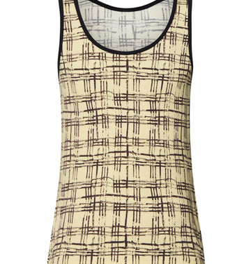 Arthur Arbesser X Hanro Tartan Tank Top | Tartan Print 76342-3069