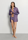Arthur Arbesser X Hanro Checkered Cotton Shirt | Chess Print 76347-3068