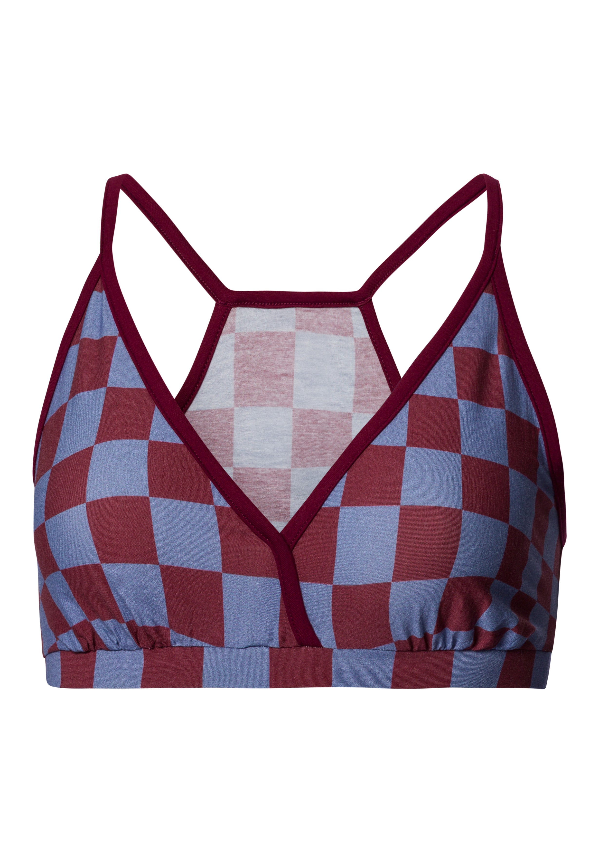 Arthur Arbesser X Hanro Tartan Crop Top | Chess Print 76348-3068
