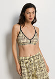 Arthur Arbesser X Hanro Tartan Crop Top | Tartan Print 76348-3069