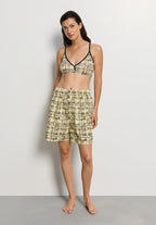 Arthur Arbesser X Hanro Tartan Crop Top | Tartan Print 76348-3069