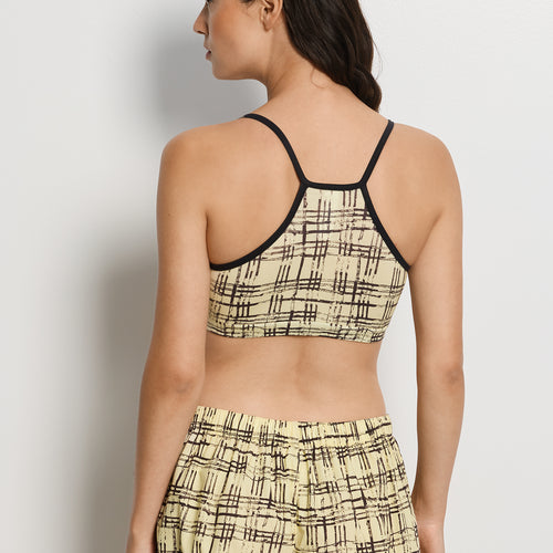 Arthur Arbesser X Hanro Tartan Crop Top | Tartan Print 76348-3069