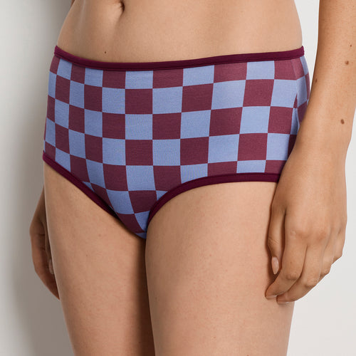 Arthur Arbesser X Hanro Tartan Full Brief | Chess Print 76359-3068