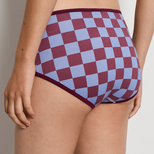 Arthur Arbesser X Hanro Tartan Full Brief | Chess Print 76359-3068