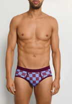 Arthur Arbesser X Hanro Checkered Brief | Chess Print 76365-3068
