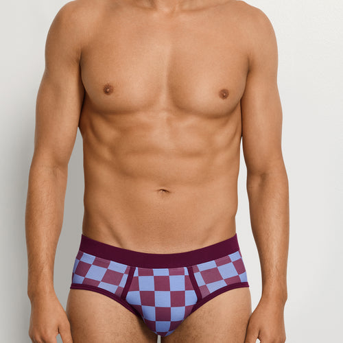 Arthur Arbesser X Hanro Checkered Brief | Chess Print 76365-3068