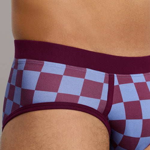 Arthur Arbesser X Hanro Checkered Brief | Chess Print 76365-3068
