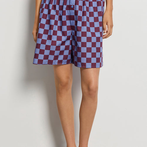Arthur Arbesser X Hanro Tartan Cotton Boxers | Chess Print 76369-3068