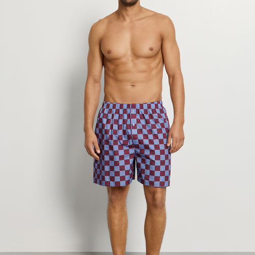 Arthur Arbesser X Hanro Tartan Cotton Boxers | Chess Print 76369-3068