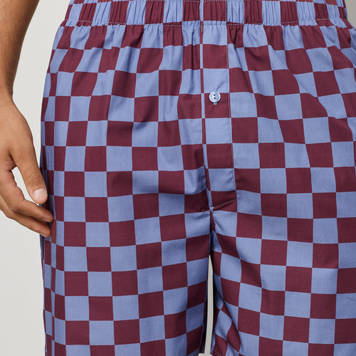 Arthur Arbesser X Hanro Tartan Cotton Boxers | Chess Print 76369-3068