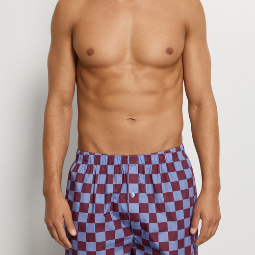 Arthur Arbesser X Hanro Tartan Cotton Boxers | Chess Print 76369-3068