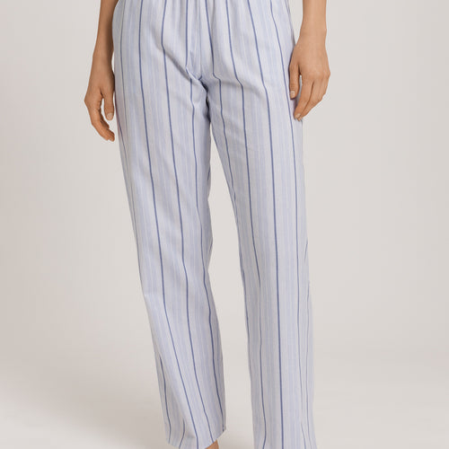 Loungy Nights Flannel Pants | Powder Blue Stripe 76486-3055