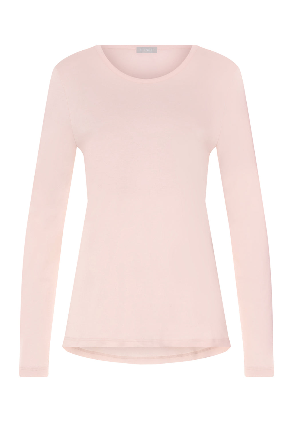 Loungy Nights Relaxed Round Neck Cotton Top | Rosewater 76491-2111