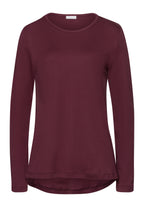76491 Loungy Nights Knit Long Sleeve Shirt - 2483 Deep Maroon