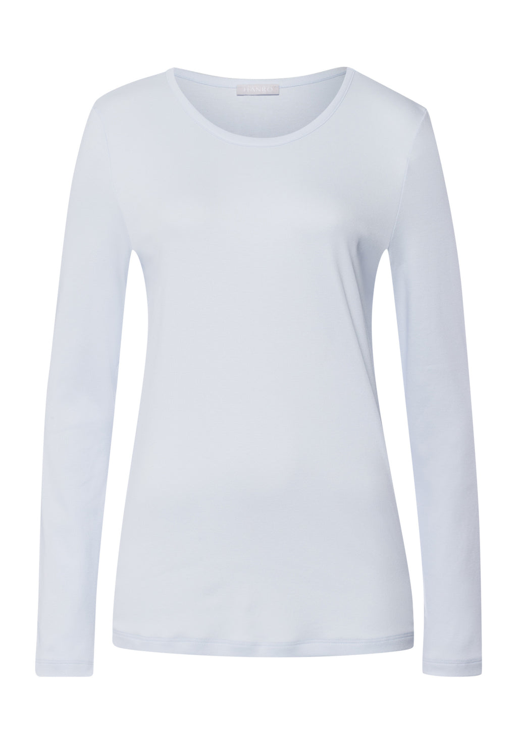Loungy Nights Relaxed Round Neck Cotton Top | Powder Blue 76491-2512
