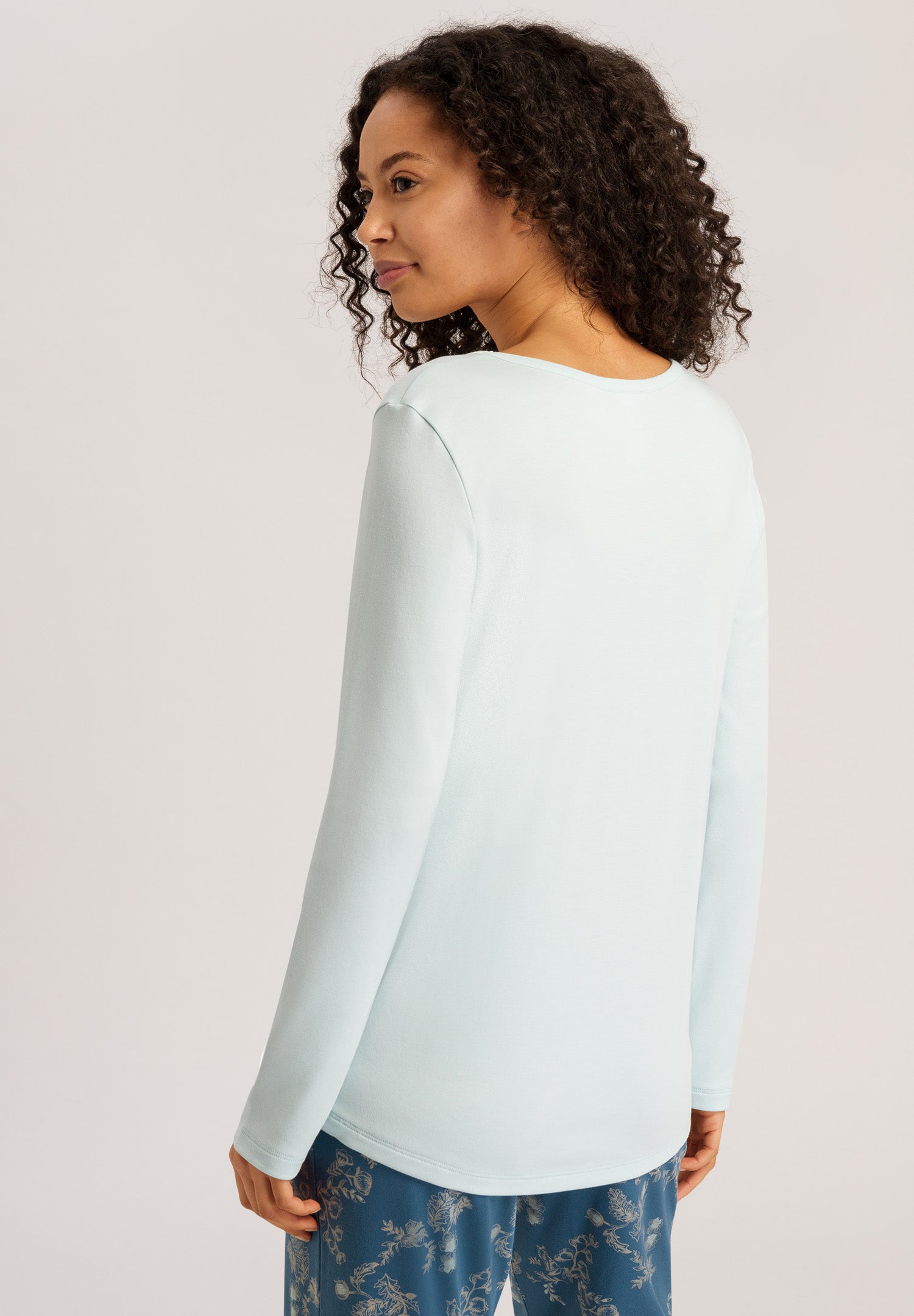 76491 Loungy Nights Knit L/Slv Shirt - 2516 Skylight