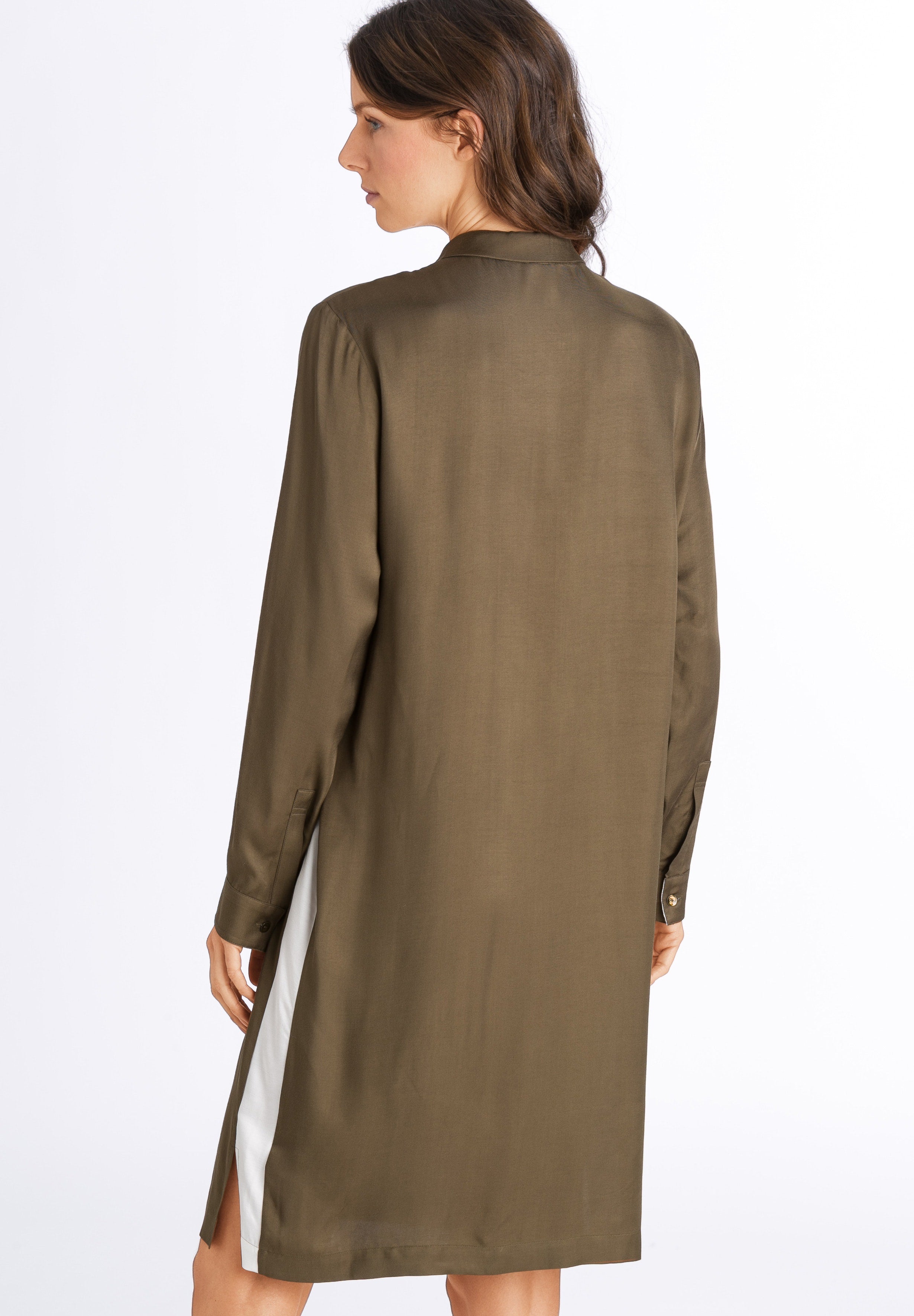 76643 Nori Long Sleeve Nightgown - 1717 Strong Olive