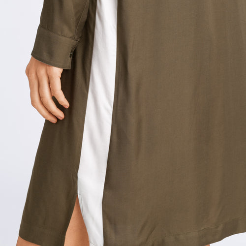 76643 Nori Long Sleeve Nightgown - 1717 Strong Olive