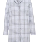 76655 Edda Long Sleeve Nightgown - 2052 Grey Check