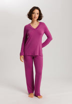 Champagne V-Neck Pajama Set | Very Berry 76704-1370
