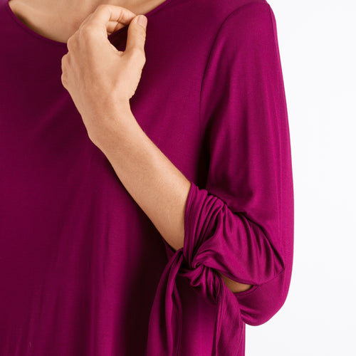 76765 Aba 3/4 Sleeve Shirt - 1471 Amaranth