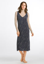 76825 Lille Long Chemise - 2066 Pastel Art Carbon