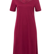 76971 Zelda Short Sleeve Nightgown 100cm - 2459 Burgundy