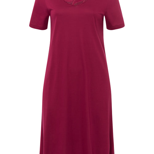 76971 Zelda Short Sleeve Nightgown 100cm - 2459 Burgundy