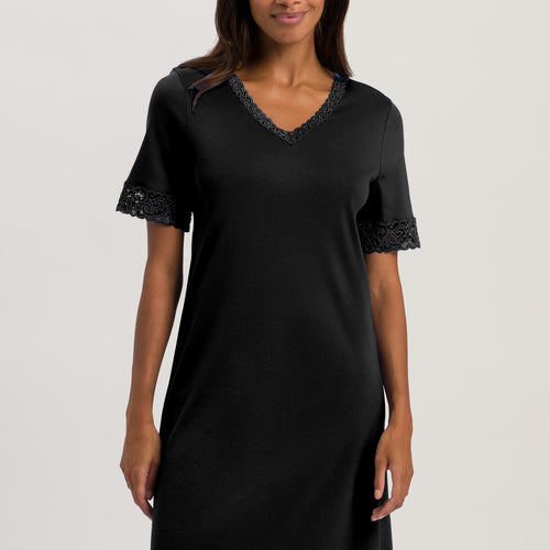 Moments Short Sleeve Nightgown 100cm | Black 77040-019