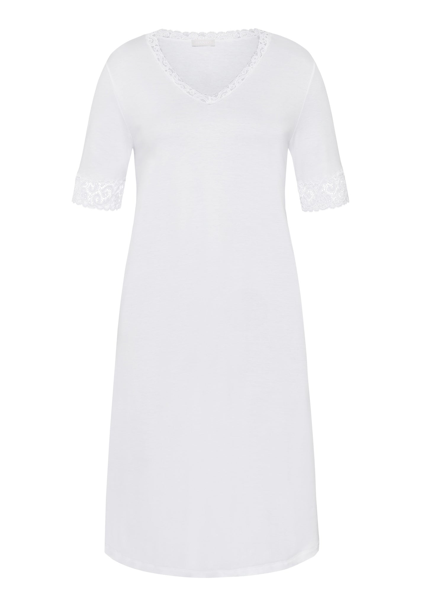 77040 Moments S/Slv Nightgown 100 Cm - 101 White