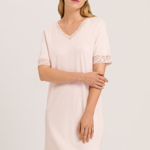 77040 Moments S/Slv Nightgown 100 Cm - 1334 Crystal Pink