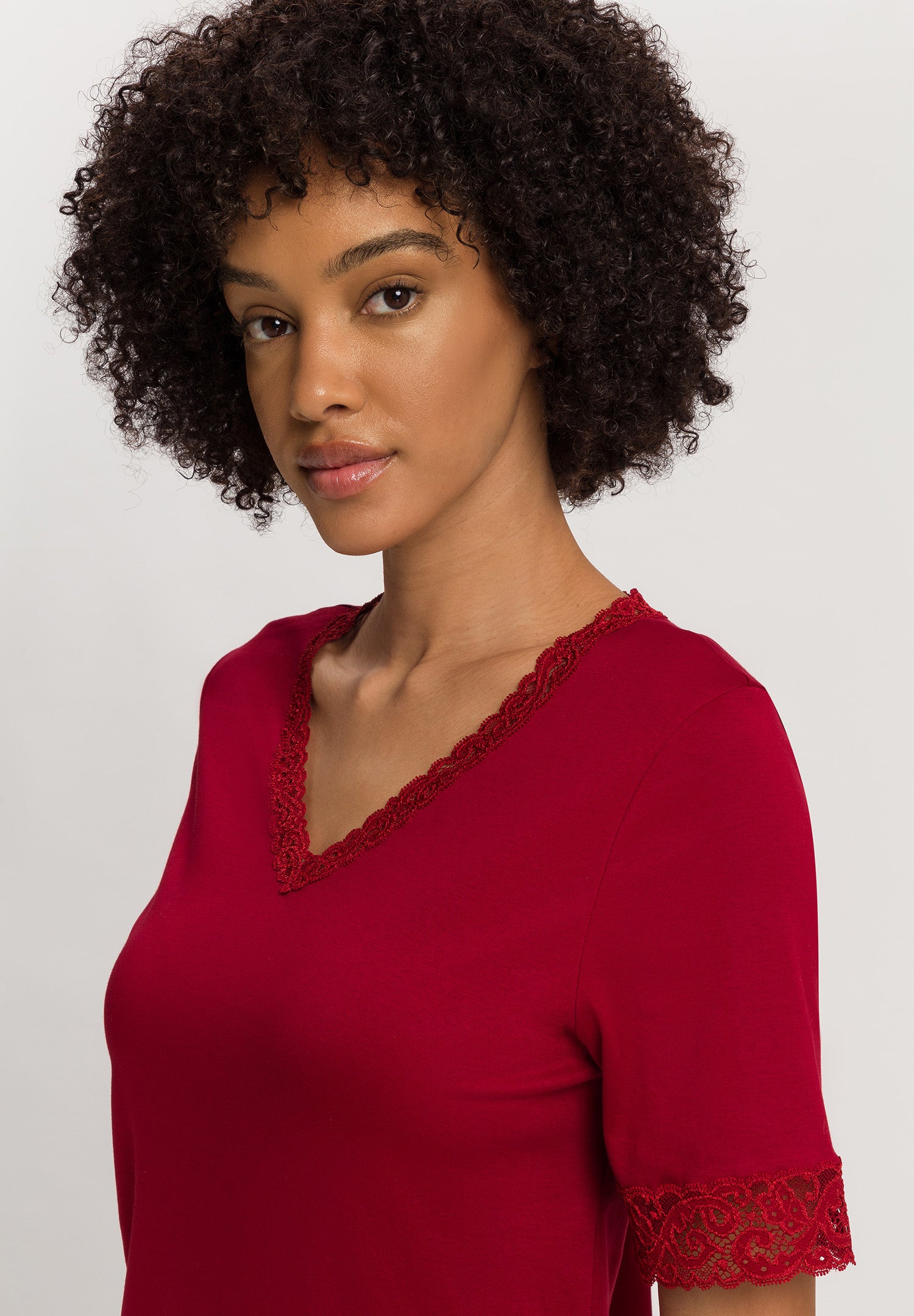 Moments Short Sleeve Nightgown 100cm | Red Dahlia 77040-2418