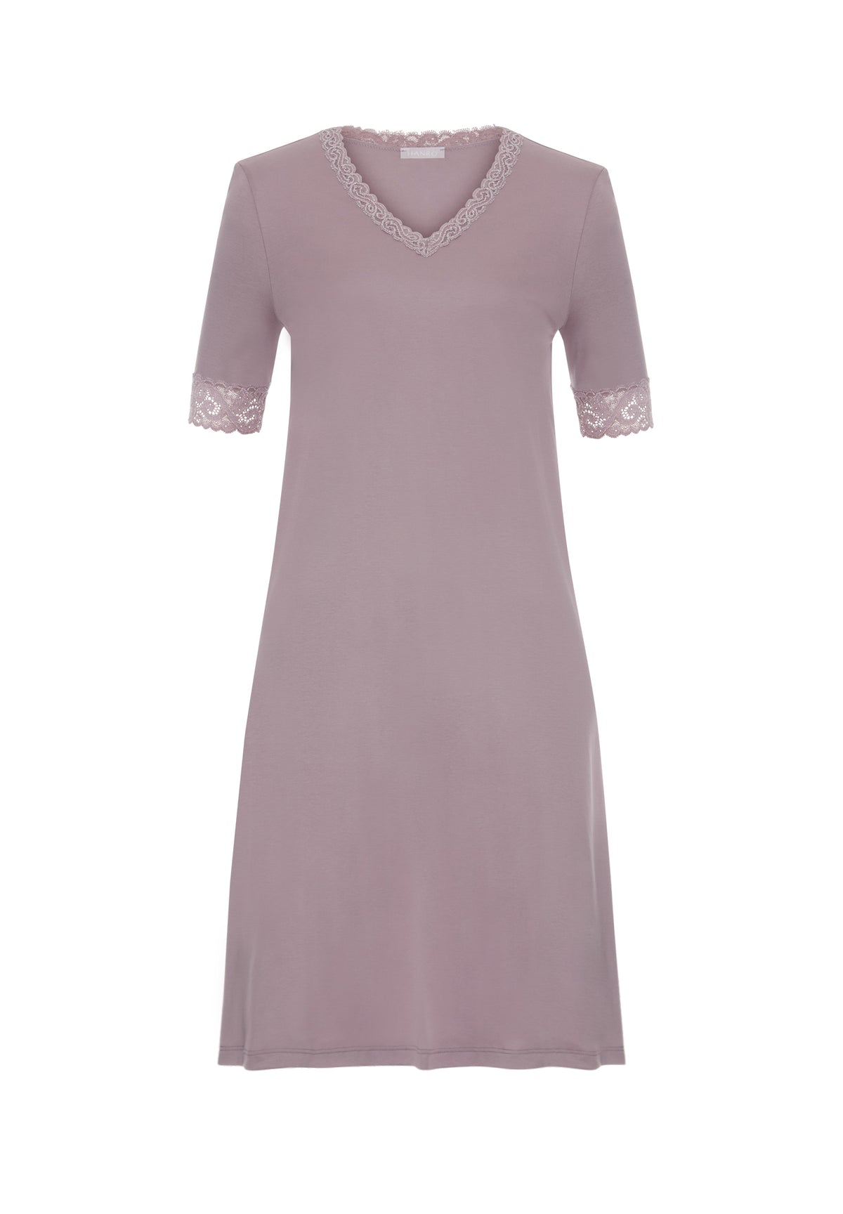 Moments Lace Trim Cotton Nightgown | Stormy Rose 77040-2467