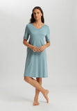Moments Short Sleeve Nightgown 100cm | Tourmaline Blue 77040-2712