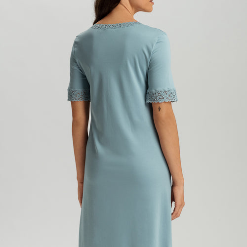 Moments Short Sleeve Nightgown 100cm | Tourmaline Blue 77040-2712