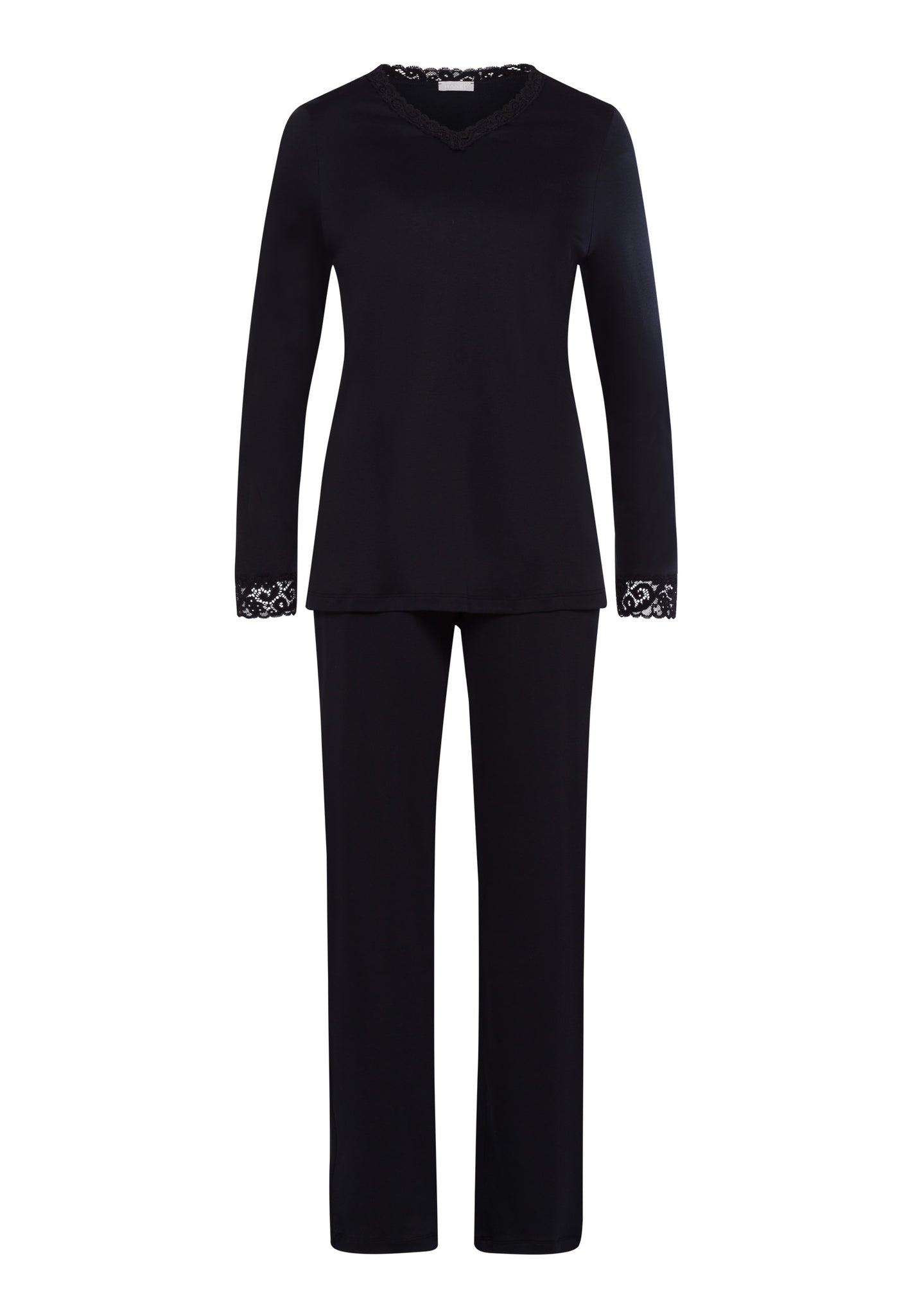 77041 Moments L/Slv Pajama - 019 Black