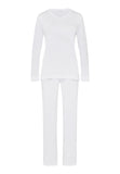 77041 Moments L/Slv Pajama - 101 White